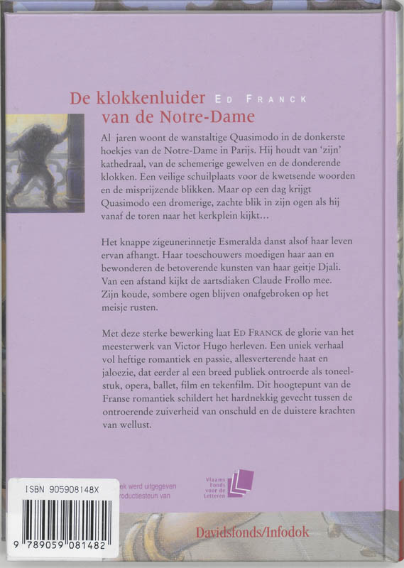 Achterkant van Klokkenluider van de Notre-Dame