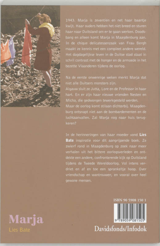 Achterkant van MARJA