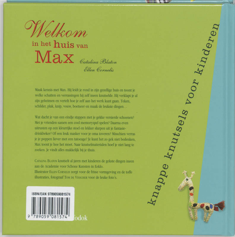 Achterkant van Welkom in het huis van Max