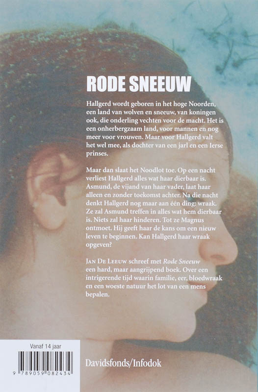 Achterkant van Rode sneeuw