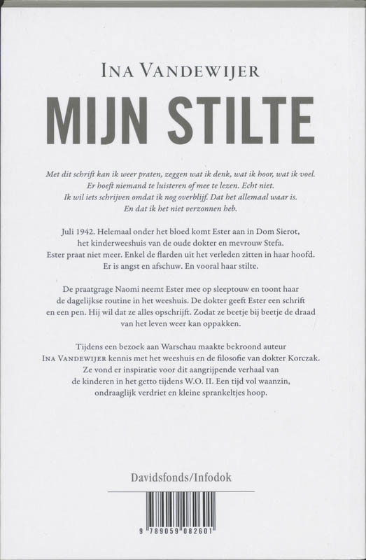 Achterkant van Mijn stilte