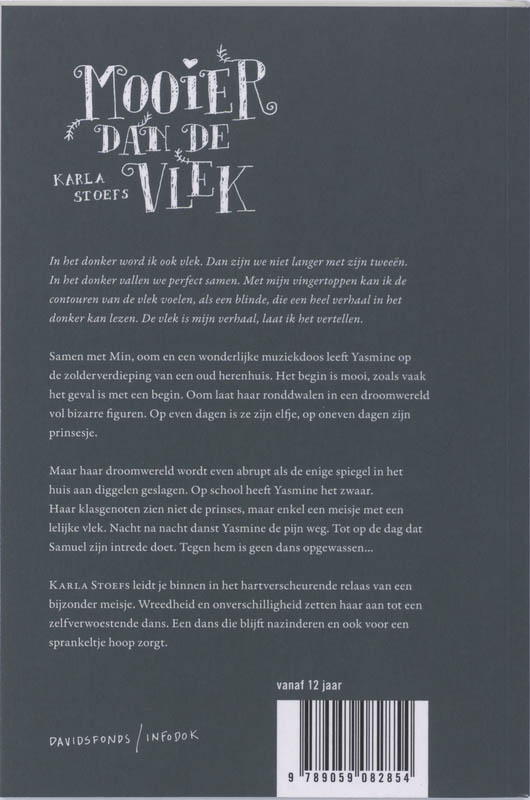 Achterkant van Mooier dan de vlek