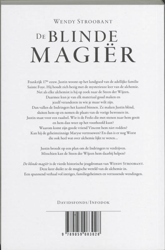 Achterkant van De blinde magiër
