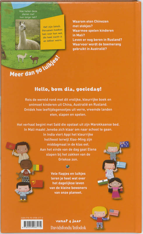 Achterkant van Welkom in mijn wereld!