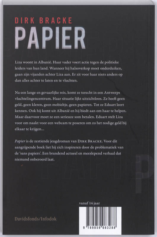 Achterkant van Papier