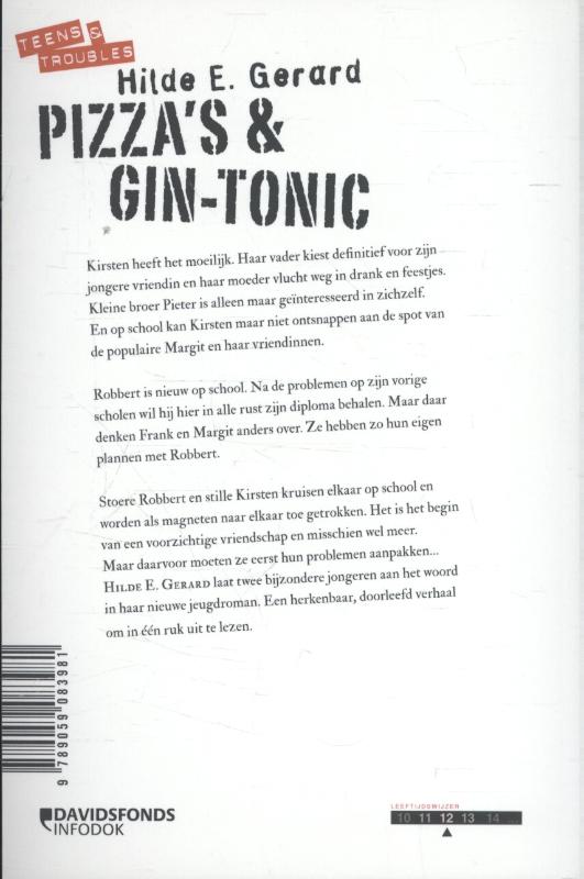 Achterkant van Pizza's & Gin-Tonic