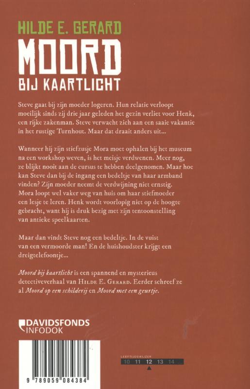 Achterkant van Moord bij kaartlicht
