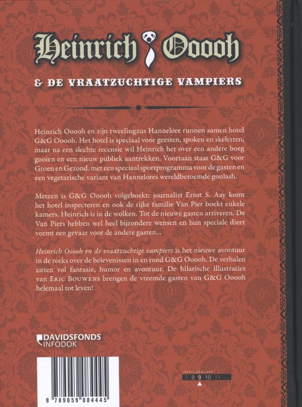 Achterkant van Heinrich Ooooh & de vraatzuchtige vampiers