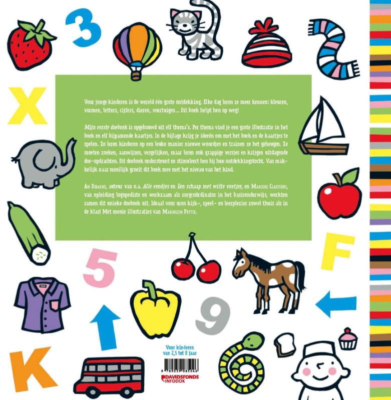 Achterkant van Mijn eerste doeboek met kaartjes