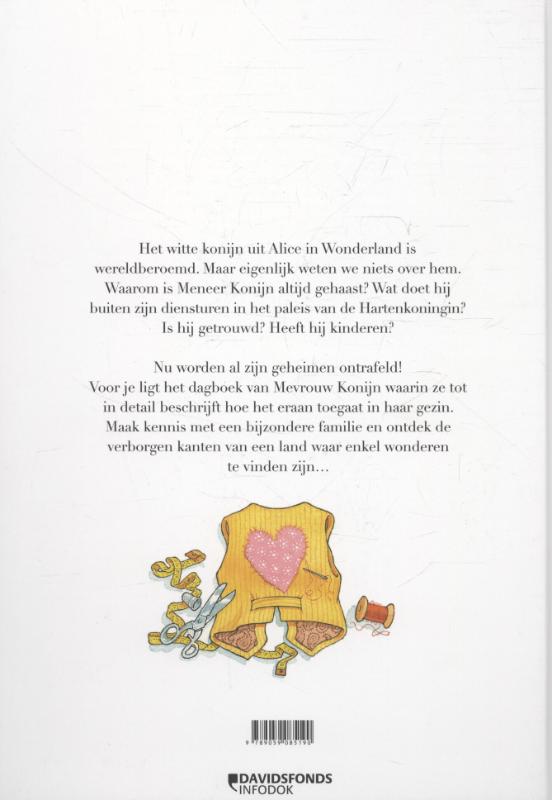 Achterkant van Mevrouw Wit Konijn