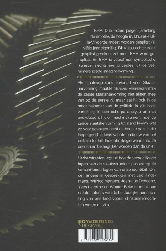 Achterkant van In de machinekamer van de politiek
