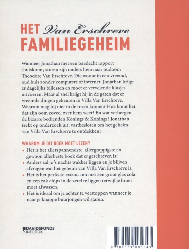 Achterkant van Het Van Erschreve familiegeheim