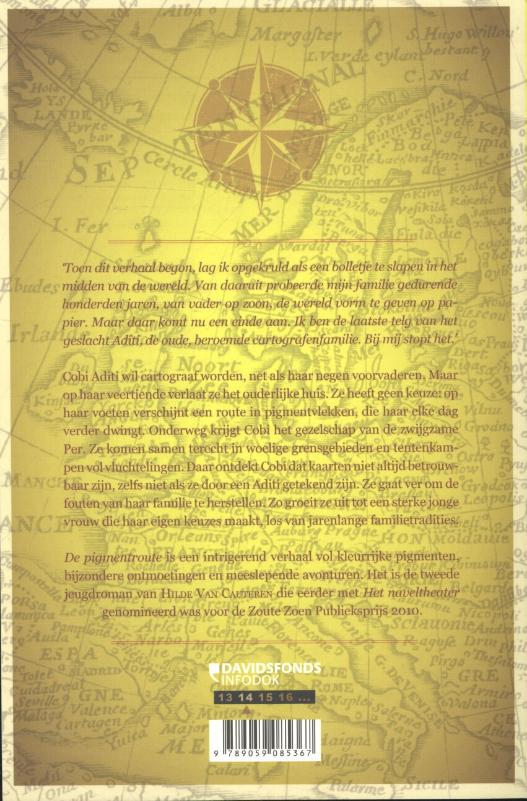 Achterkant van De pigmentroute