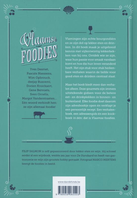 Achterkant van Vlaamse foodies