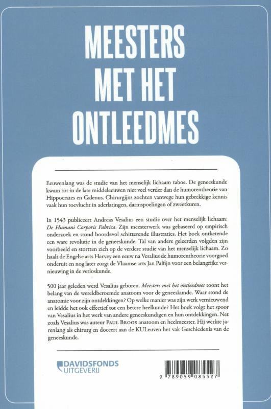 Achterkant van Meesters met het ontleedmes