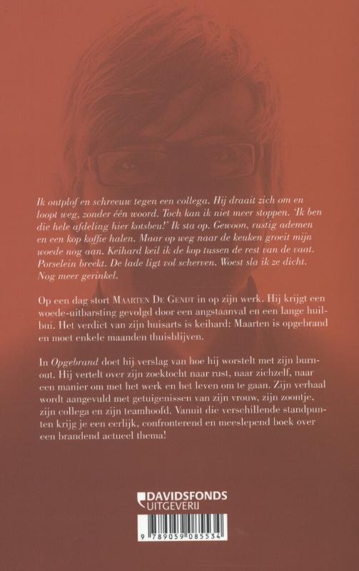 Achterkant van Opgebrand