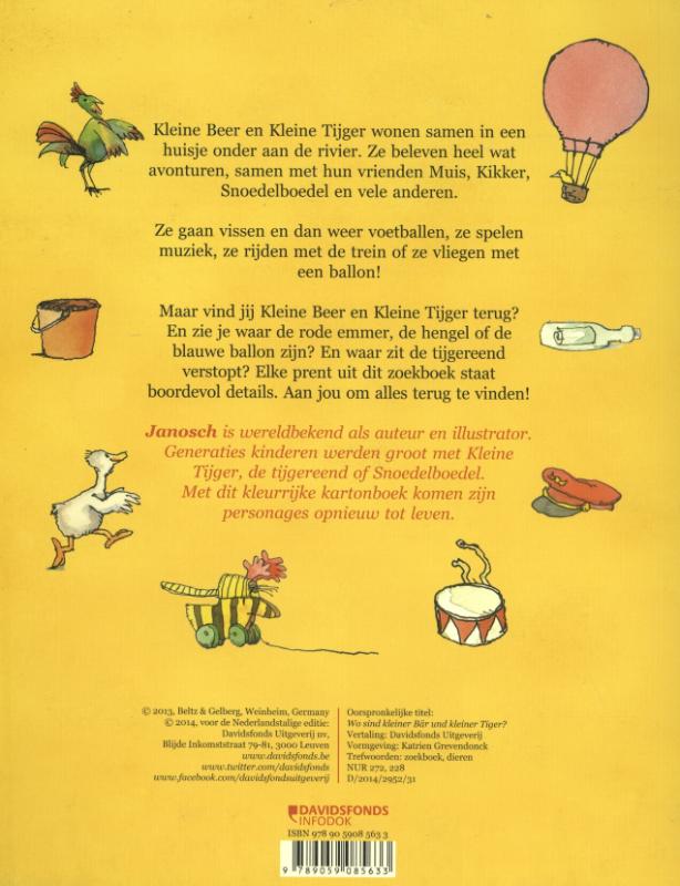 Achterkant van Waar zijn kleine beer en kleine tijger?