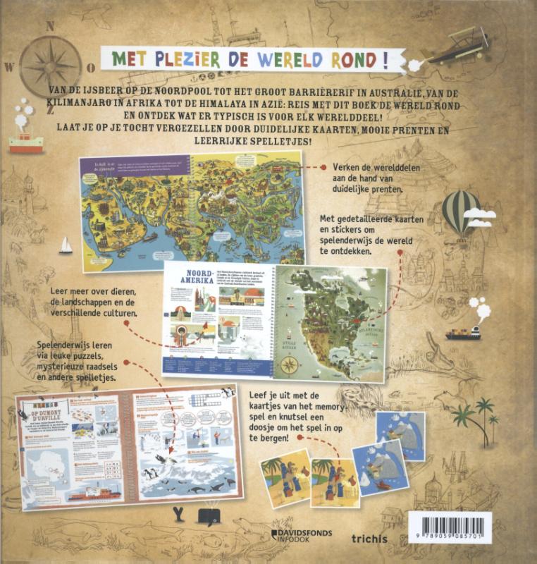 Achterkant van Met plezier de wereld rond!