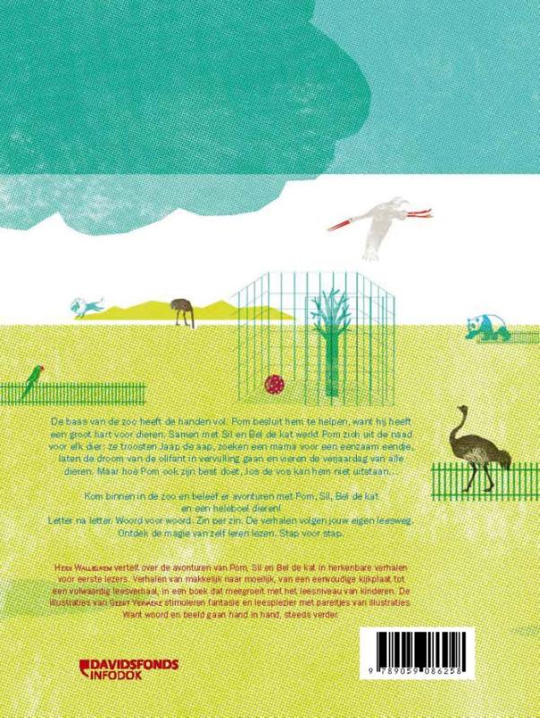 Achterkant van Mijn eerste groeiboek: in de zoo