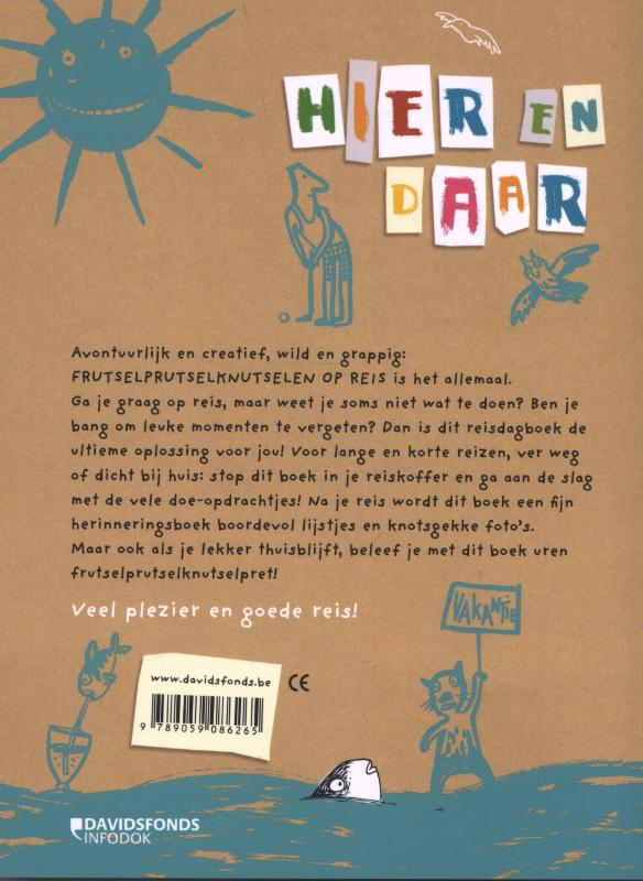Achterkant van Frutselprutselknutselen op reis