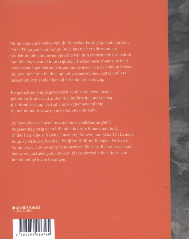 Achterkant van Een leven in gedichten
