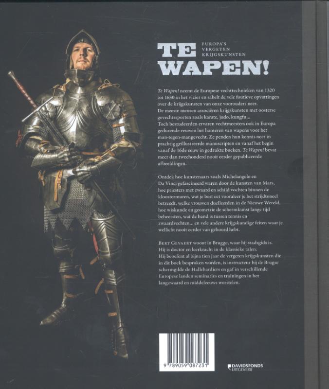 Achterkant van Te wapen!
