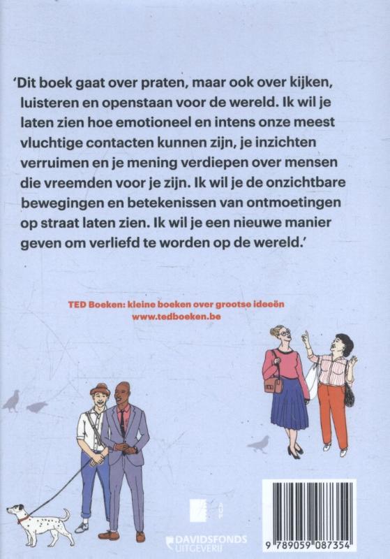 Achterkant van Praten met vreemden