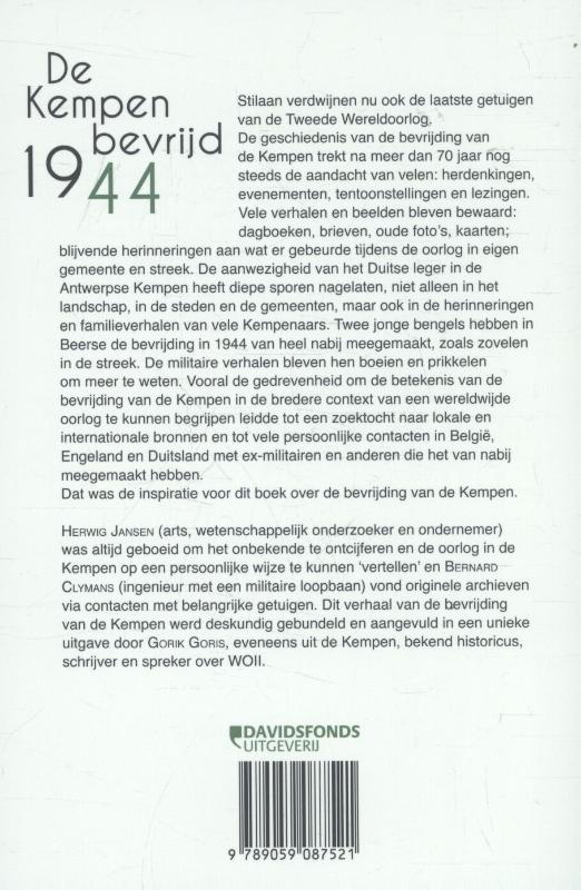 Achterkant van De Kempen bevrijd 1944