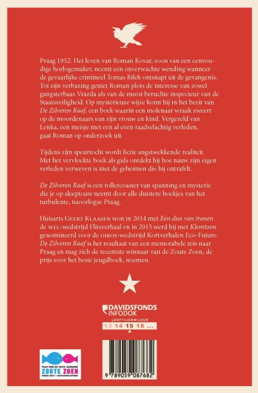 Achterkant van De zilveren raaf
