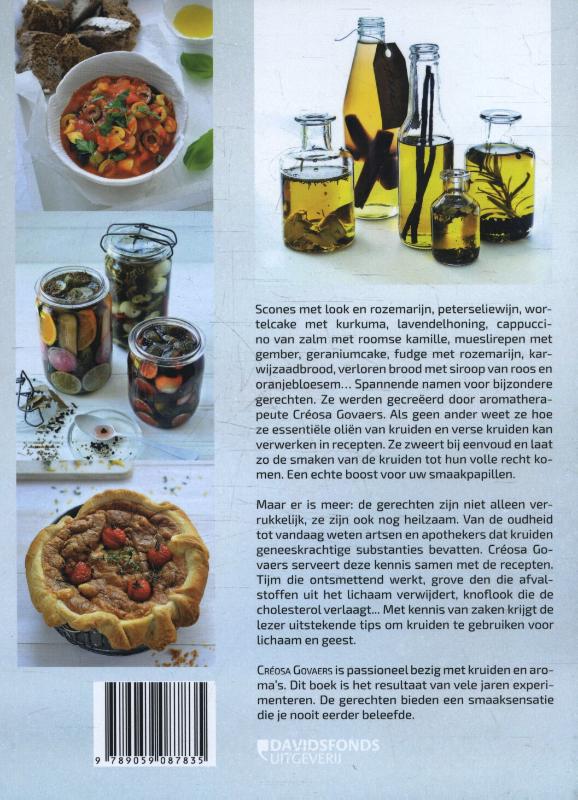 Achterkant van Koken met kruiden (extracten)