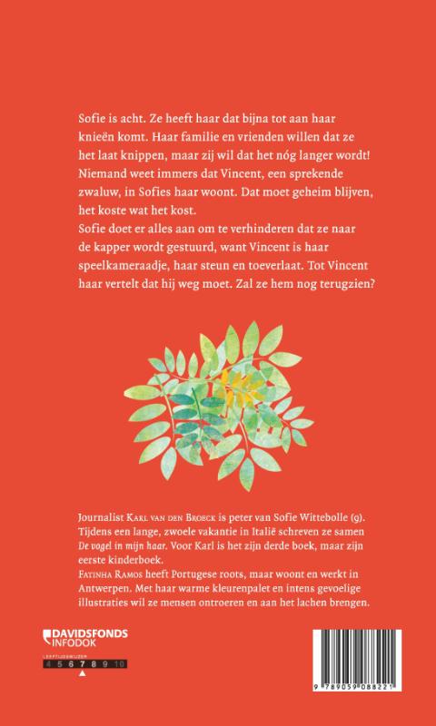 Achterkant van De vogel in mijn haar