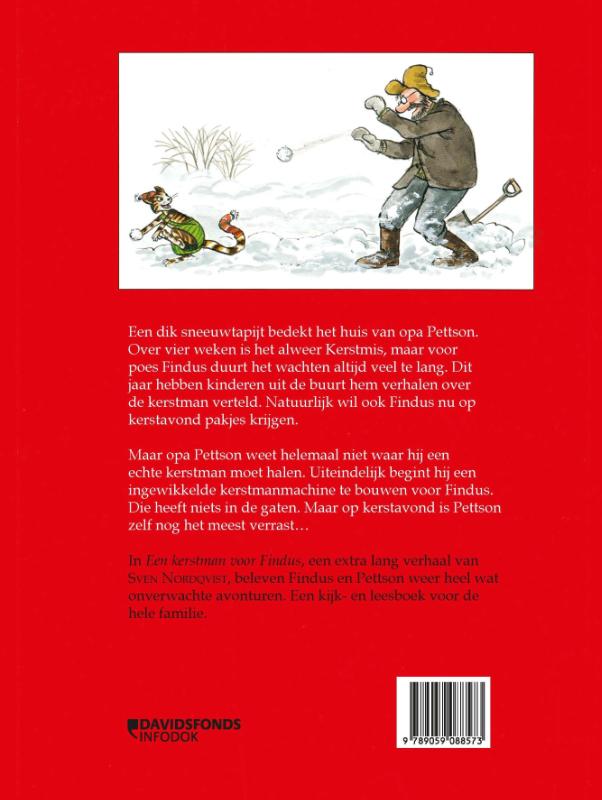 Achterkant van Een kerstman voor Findus