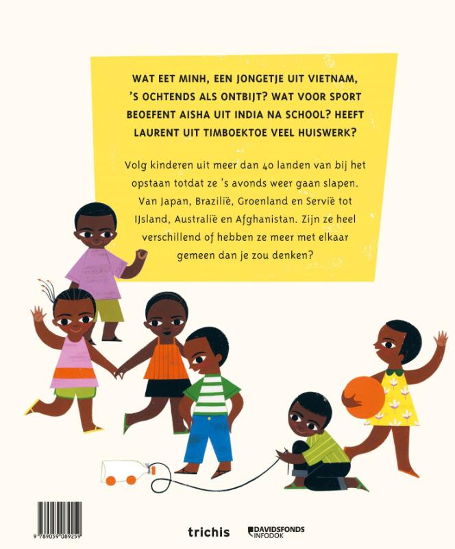 Achterkant van De wereld rond in een dag