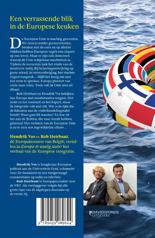 Achterkant van Europa in woelig water