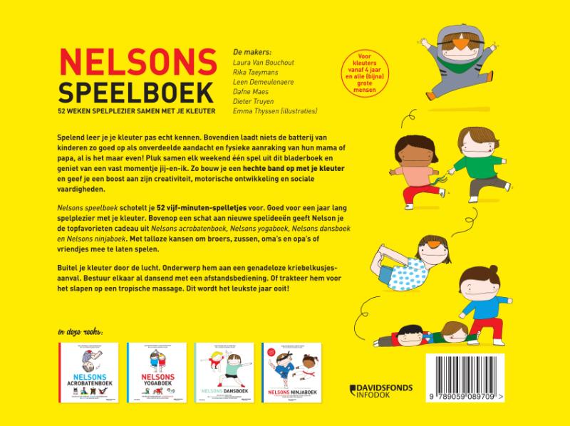 Achterkant van Nelsons speelboek