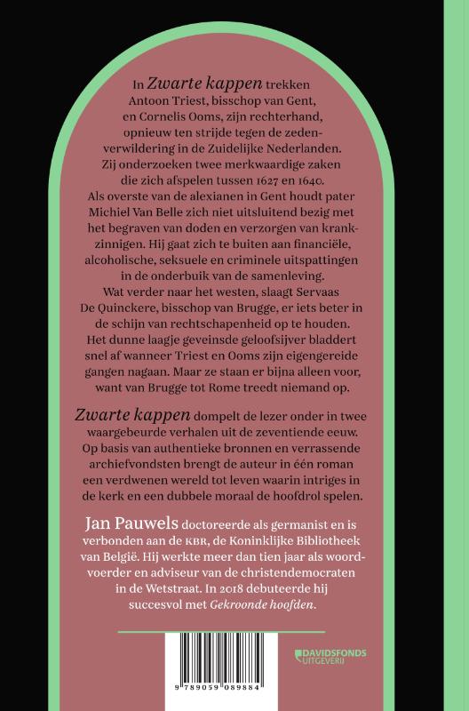 Achterkant van Zwarte kappen