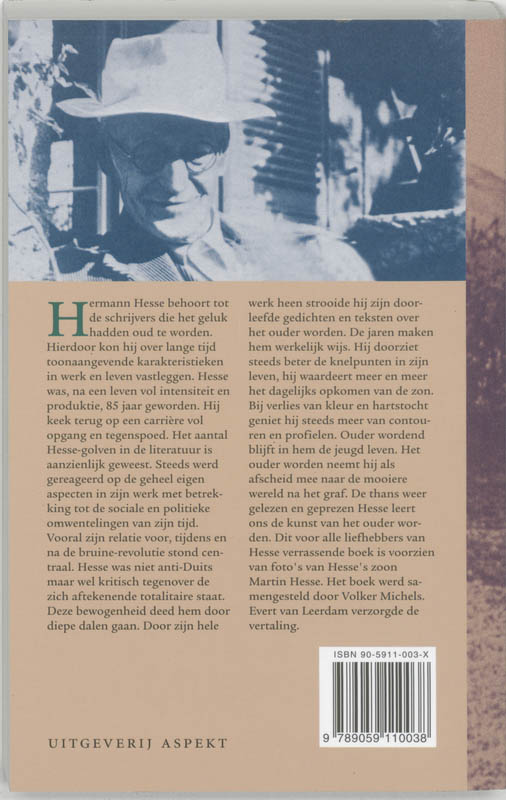 Achterkant van De kunst van het ouder worden