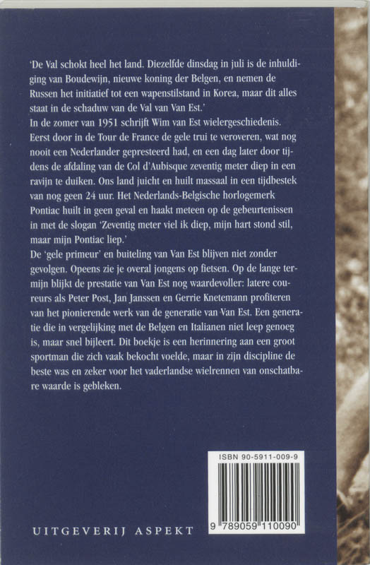 Achterkant van Wim van Est zijn hart stond stil
