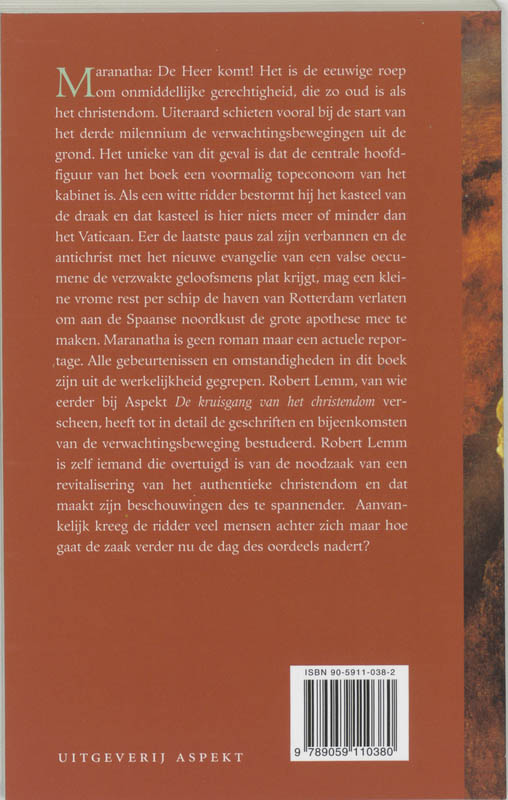 Achterkant van Maranatha