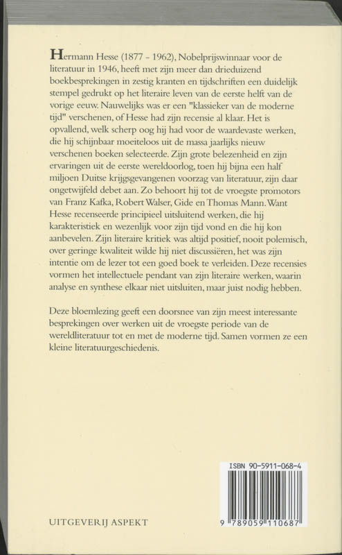 Achterkant van Kleine wereldliteratuur