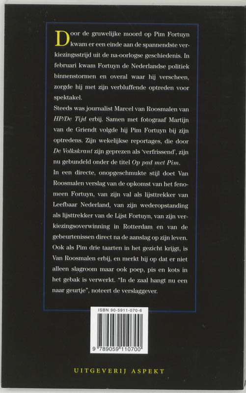 Achterkant van Op pad met Pim