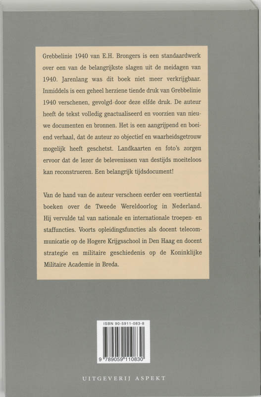 Achterkant van Grebbelinie 1940