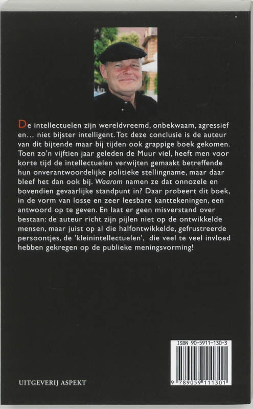 Achterkant van Heel de intellectueel