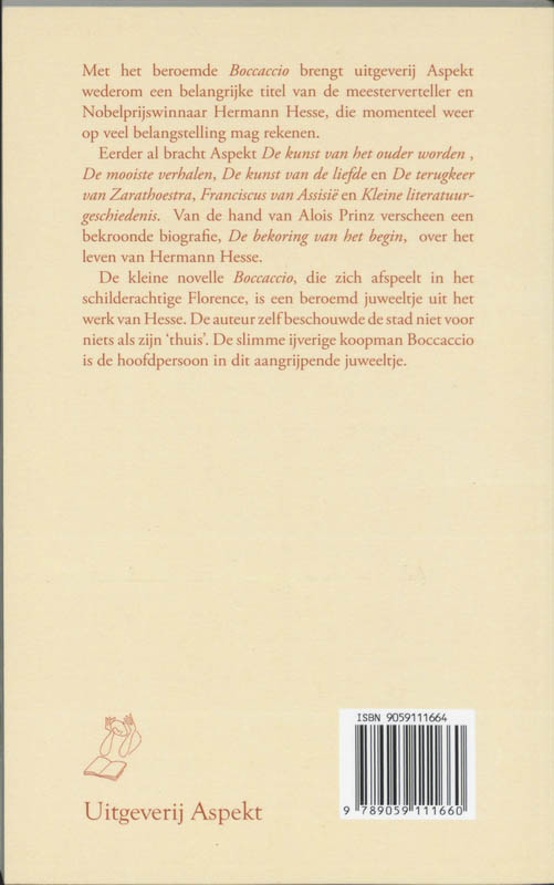 Achterkant van Boccaccio