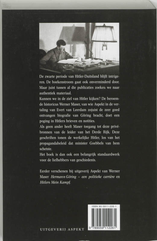 Achterkant van Hitlers brieven en notities