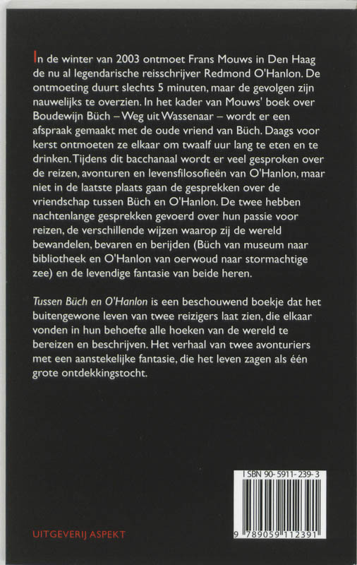 Achterkant van Tussen Buch & O'Hanlon