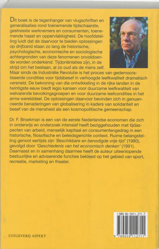 Achterkant van Alle waar is naar zijn tijd