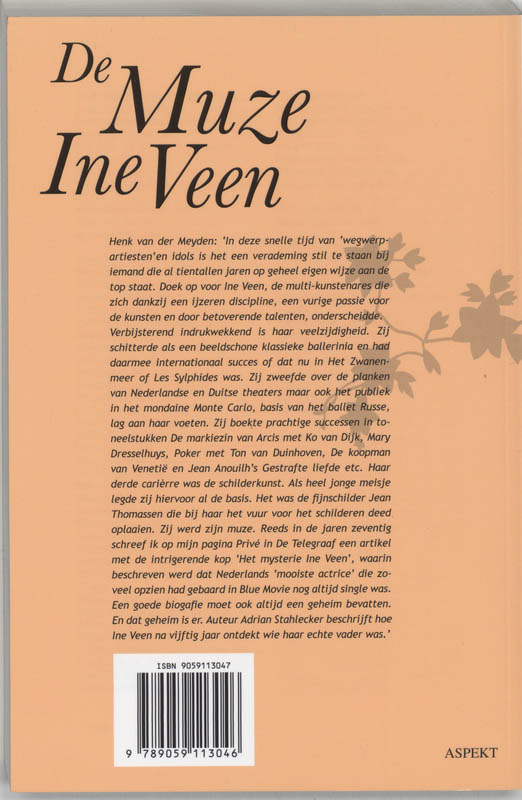 Achterkant van De muze Ine Veen