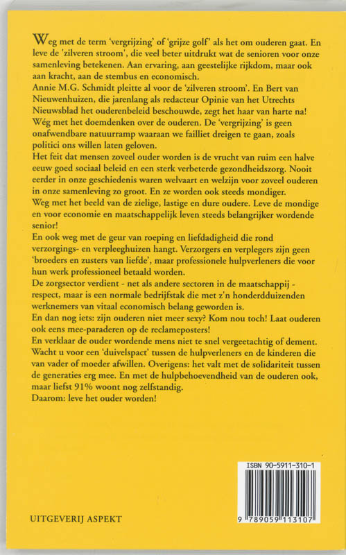 Achterkant van Leve het ouder worden!