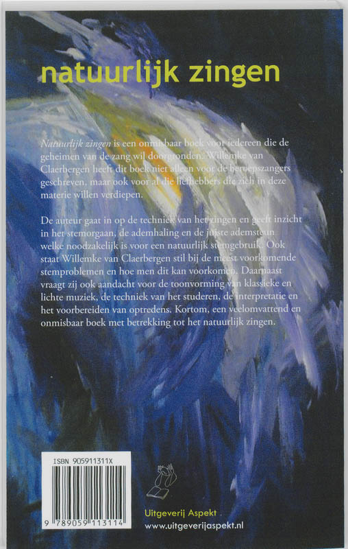 Achterkant van Natuurlijk zingen